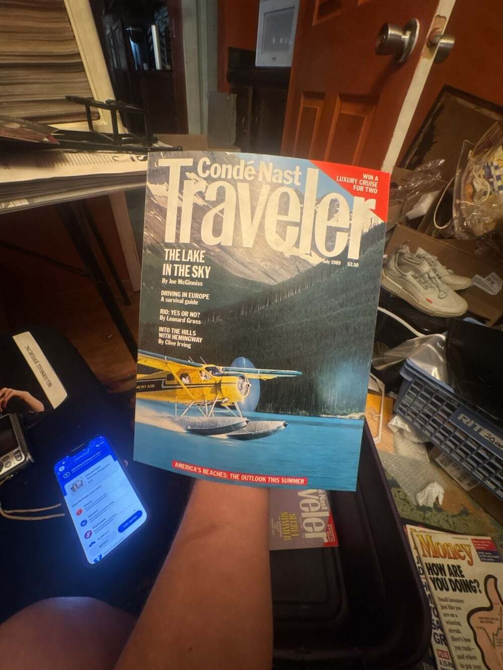 Conde Nast Traveler Magazine July 1989 The Lake In The Sky